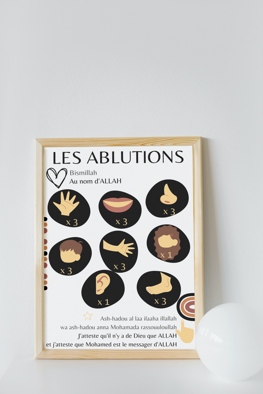 Tableau Ablutions Noir