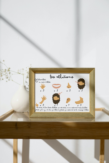 Tableau Ablutions Personnalisé