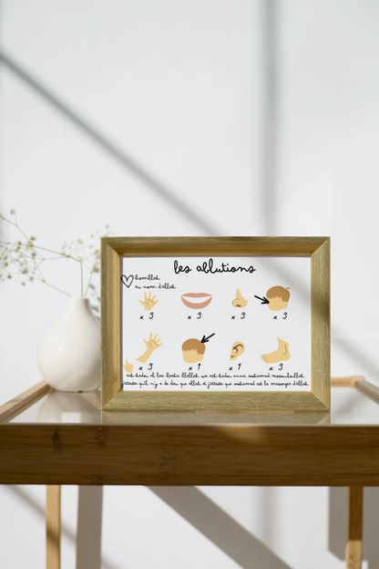 Tableau Ablutions Personnalisé